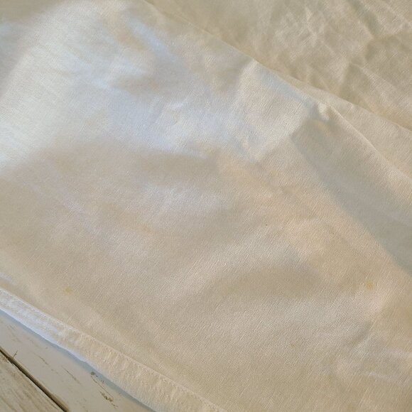 Roxy Oceanside White Flax Linen Blend Drawstring Pants Beach NEW Large Casual - Picture 12 of 12